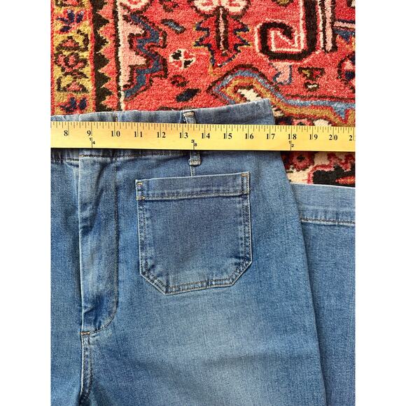 Pilcro for Anthropologie Skipper Jeans Medium Wash Size 32/14 Tall - Picture 3 of 10